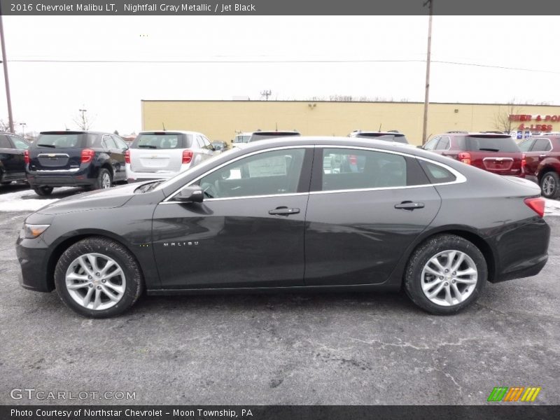 Nightfall Gray Metallic / Jet Black 2016 Chevrolet Malibu LT