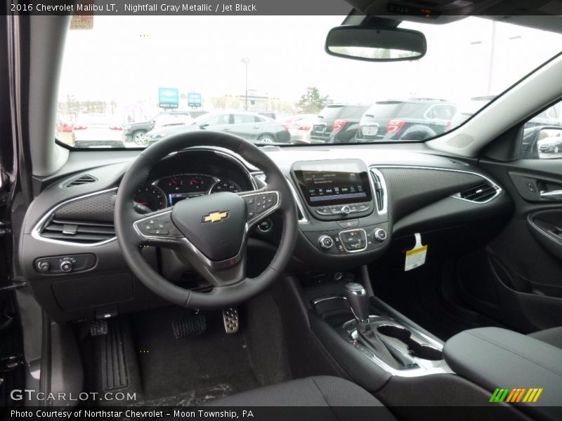Nightfall Gray Metallic / Jet Black 2016 Chevrolet Malibu LT