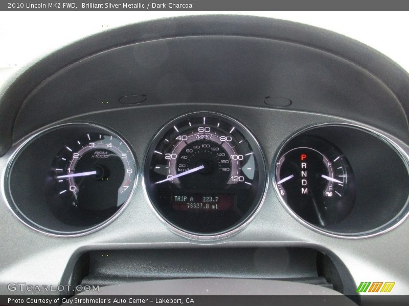 Brilliant Silver Metallic / Dark Charcoal 2010 Lincoln MKZ FWD