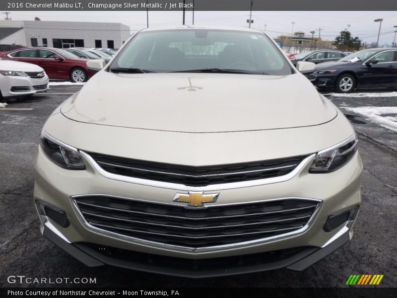 Champagne Silver Metallic / Jet Black 2016 Chevrolet Malibu LT