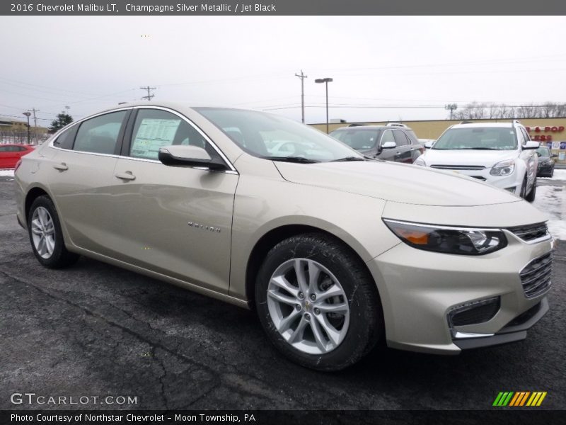 Champagne Silver Metallic / Jet Black 2016 Chevrolet Malibu LT