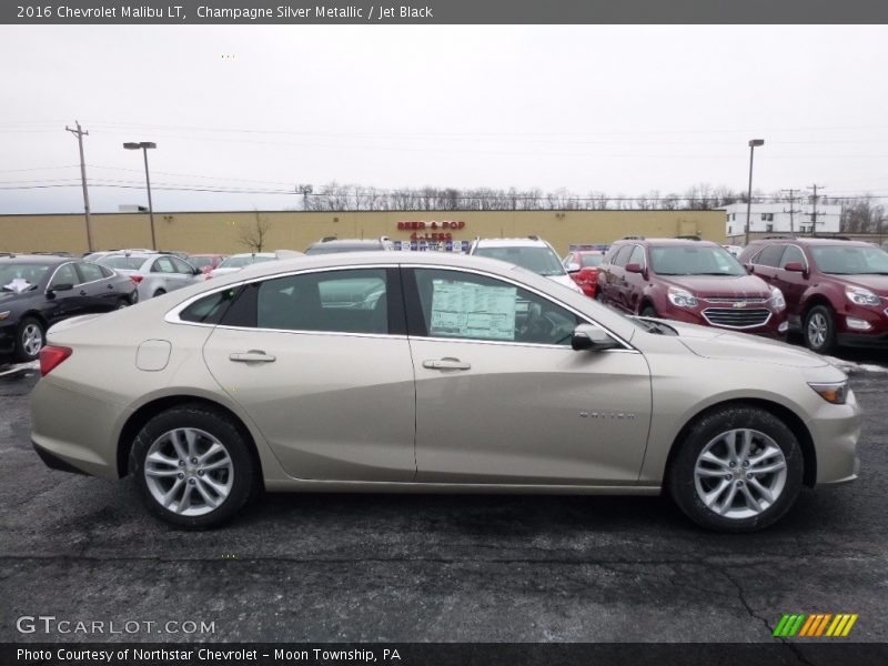 Champagne Silver Metallic / Jet Black 2016 Chevrolet Malibu LT