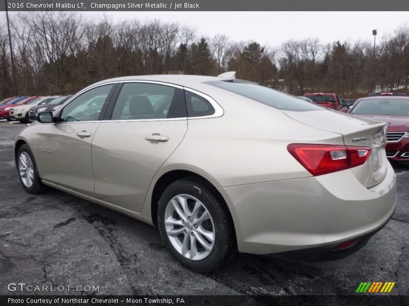 Champagne Silver Metallic / Jet Black 2016 Chevrolet Malibu LT