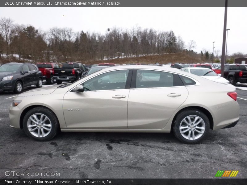 Champagne Silver Metallic / Jet Black 2016 Chevrolet Malibu LT