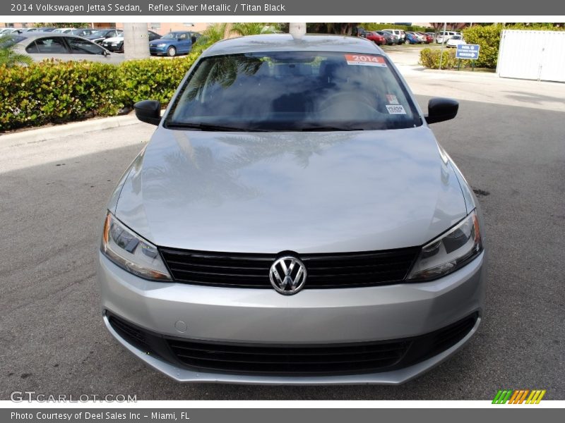 Reflex Silver Metallic / Titan Black 2014 Volkswagen Jetta S Sedan