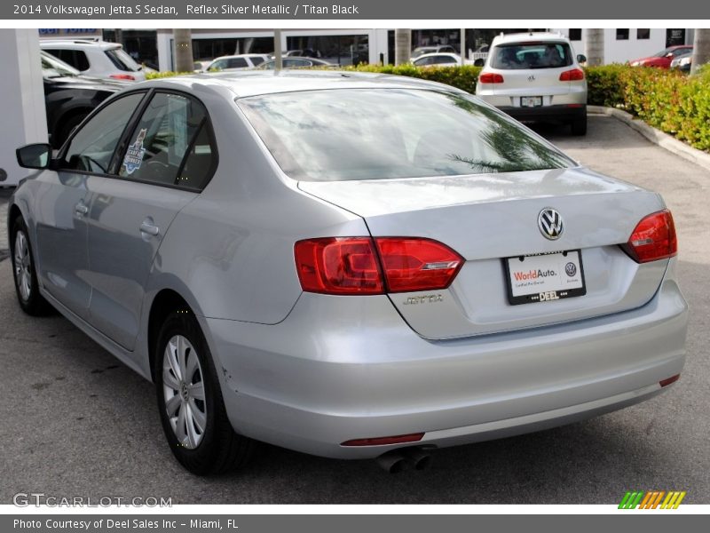 Reflex Silver Metallic / Titan Black 2014 Volkswagen Jetta S Sedan