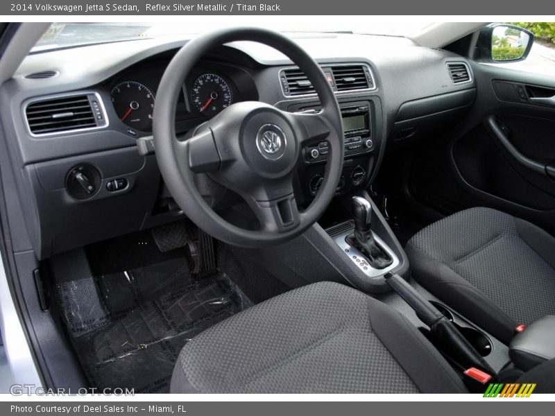 Reflex Silver Metallic / Titan Black 2014 Volkswagen Jetta S Sedan