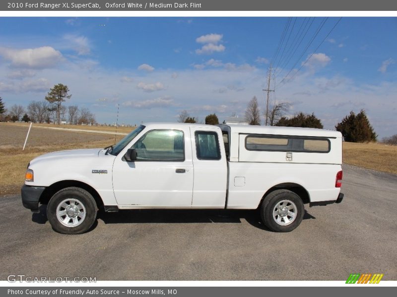 Oxford White / Medium Dark Flint 2010 Ford Ranger XL SuperCab