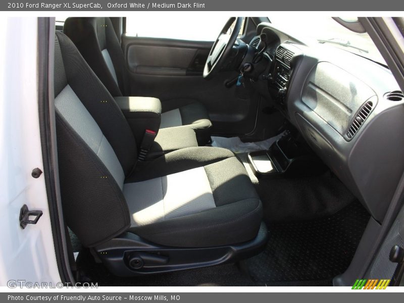 Oxford White / Medium Dark Flint 2010 Ford Ranger XL SuperCab