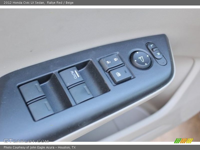 Rallye Red / Beige 2012 Honda Civic LX Sedan