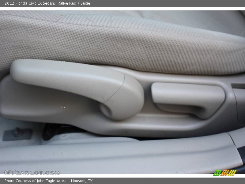 Rallye Red / Beige 2012 Honda Civic LX Sedan