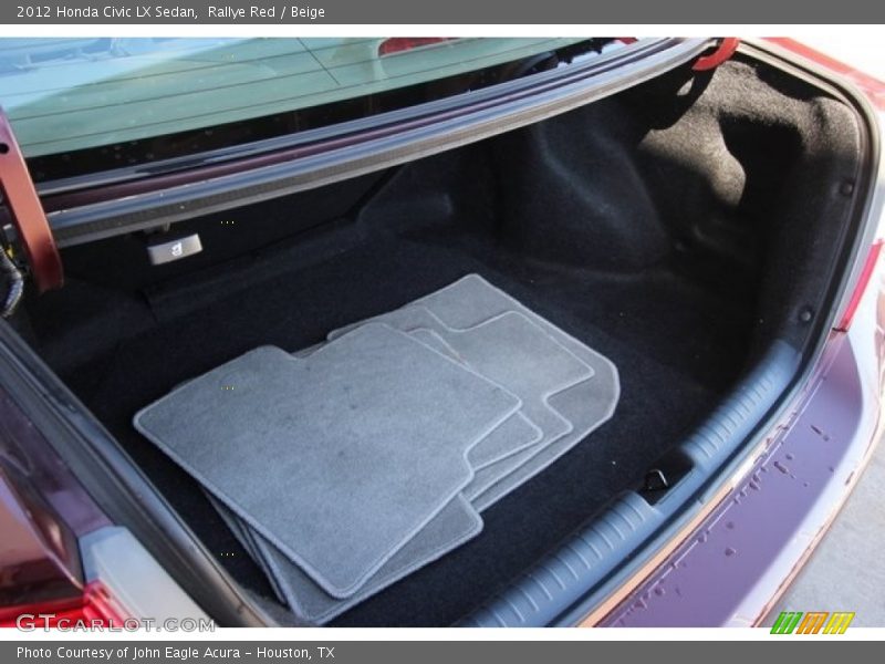 Rallye Red / Beige 2012 Honda Civic LX Sedan
