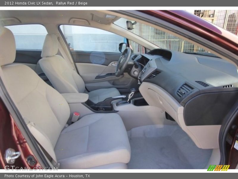 Rallye Red / Beige 2012 Honda Civic LX Sedan