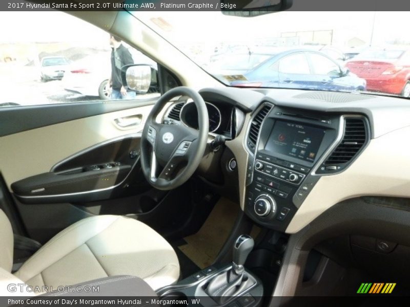 Platinum Graphite / Beige 2017 Hyundai Santa Fe Sport 2.0T Ulitimate AWD