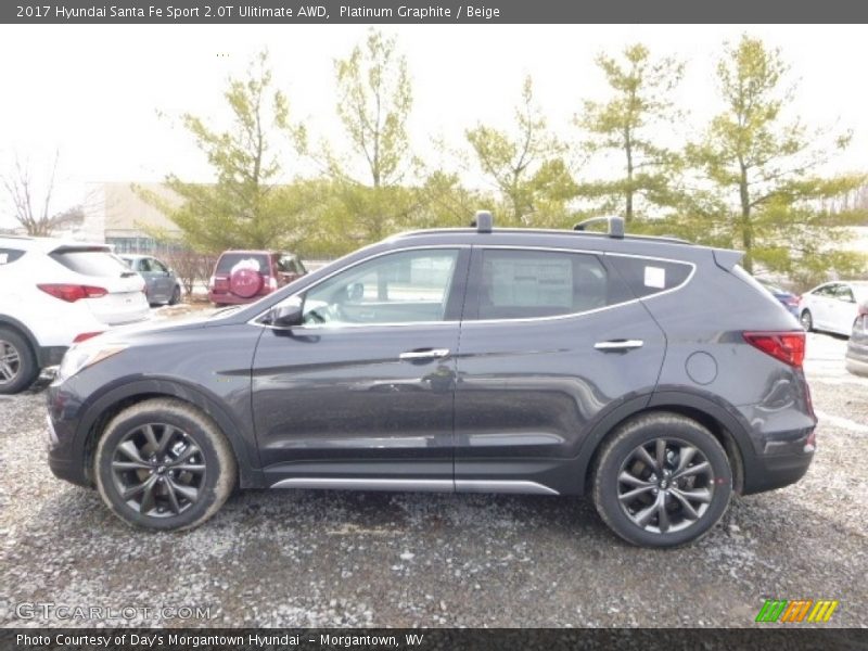 Platinum Graphite / Beige 2017 Hyundai Santa Fe Sport 2.0T Ulitimate AWD