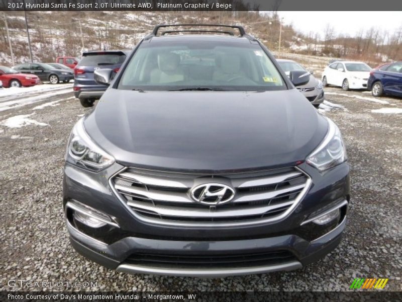 Platinum Graphite / Beige 2017 Hyundai Santa Fe Sport 2.0T Ulitimate AWD