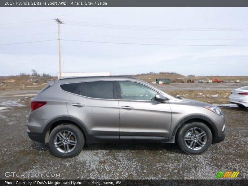 Mineral Gray / Beige 2017 Hyundai Santa Fe Sport AWD