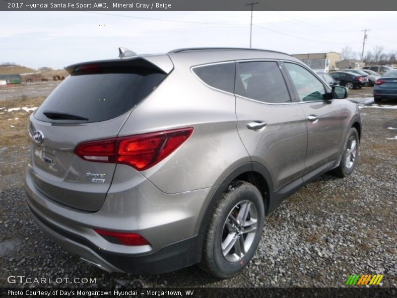 Mineral Gray / Beige 2017 Hyundai Santa Fe Sport AWD
