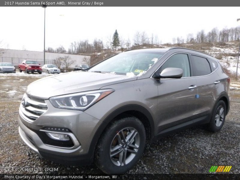 Mineral Gray / Beige 2017 Hyundai Santa Fe Sport AWD