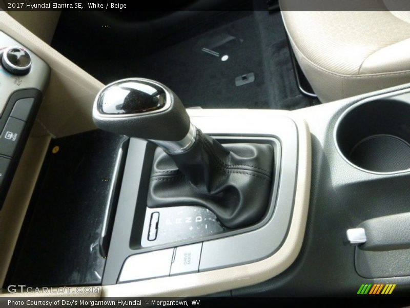 White / Beige 2017 Hyundai Elantra SE