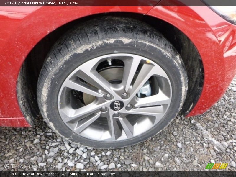 Red / Gray 2017 Hyundai Elantra Limited