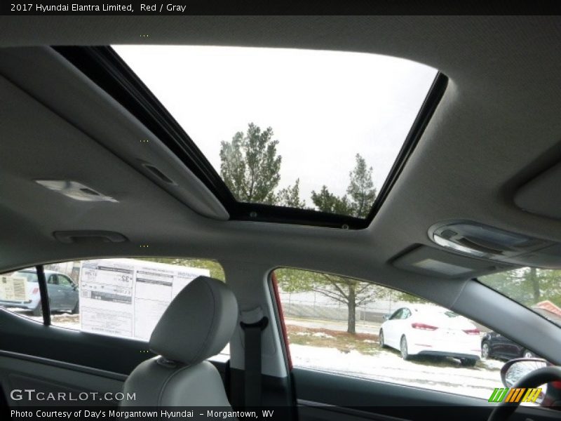 Red / Gray 2017 Hyundai Elantra Limited