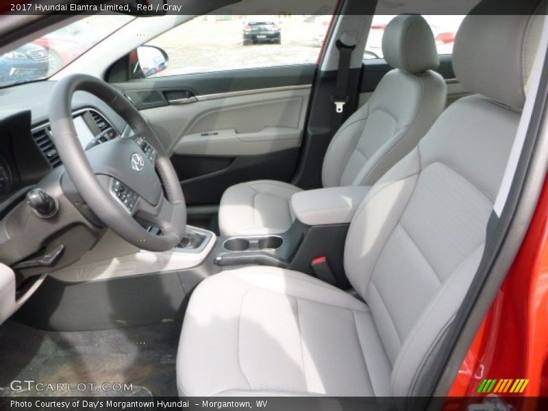 Red / Gray 2017 Hyundai Elantra Limited