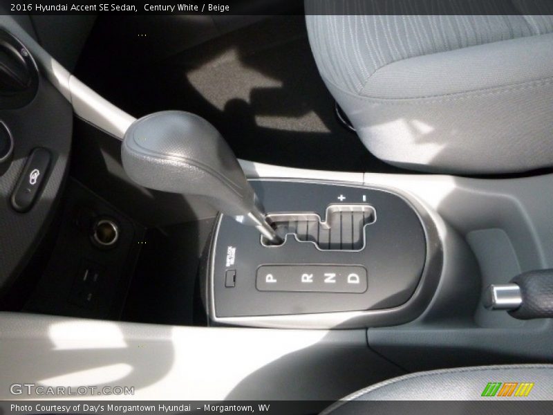 Century White / Beige 2016 Hyundai Accent SE Sedan