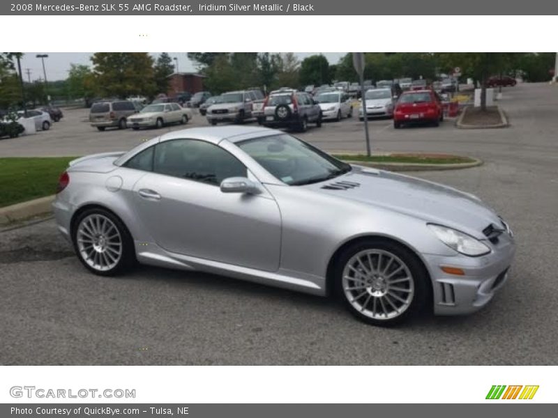 Iridium Silver Metallic / Black 2008 Mercedes-Benz SLK 55 AMG Roadster