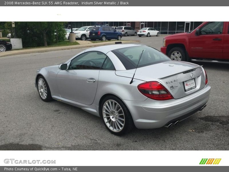 Iridium Silver Metallic / Black 2008 Mercedes-Benz SLK 55 AMG Roadster