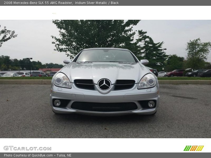 Iridium Silver Metallic / Black 2008 Mercedes-Benz SLK 55 AMG Roadster