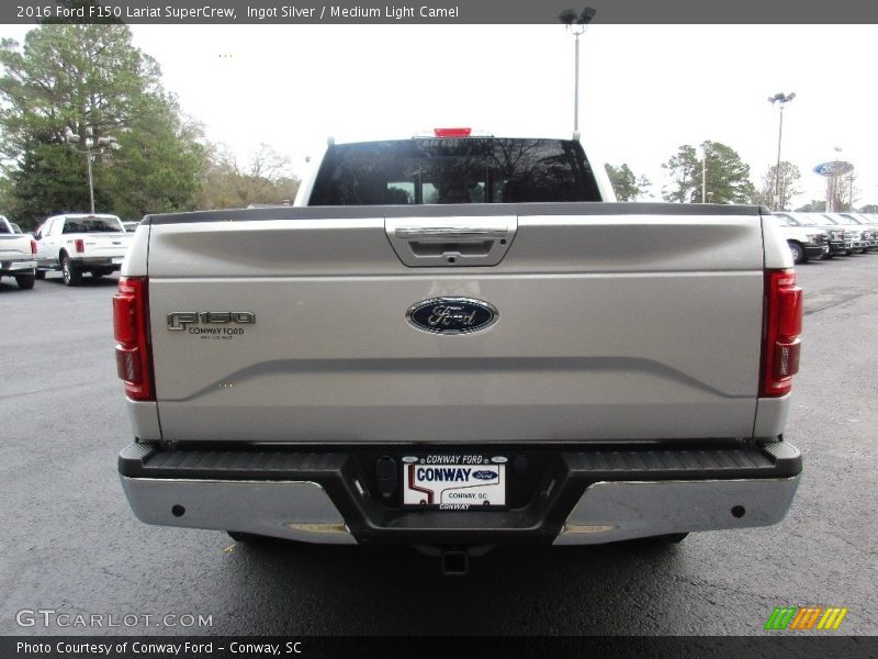 Ingot Silver / Medium Light Camel 2016 Ford F150 Lariat SuperCrew