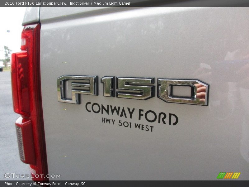 Ingot Silver / Medium Light Camel 2016 Ford F150 Lariat SuperCrew