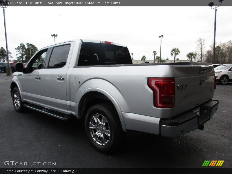 Ingot Silver / Medium Light Camel 2016 Ford F150 Lariat SuperCrew