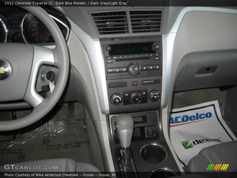Dark Blue Metallic / Dark Gray/Light Gray 2012 Chevrolet Traverse LS