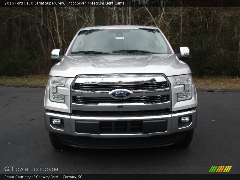 Ingot Silver / Medium Light Camel 2016 Ford F150 Lariat SuperCrew