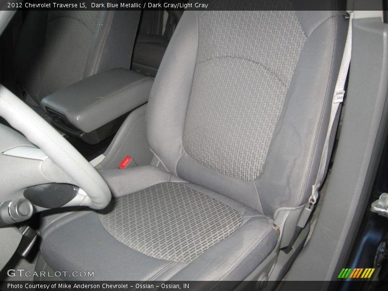 Dark Blue Metallic / Dark Gray/Light Gray 2012 Chevrolet Traverse LS