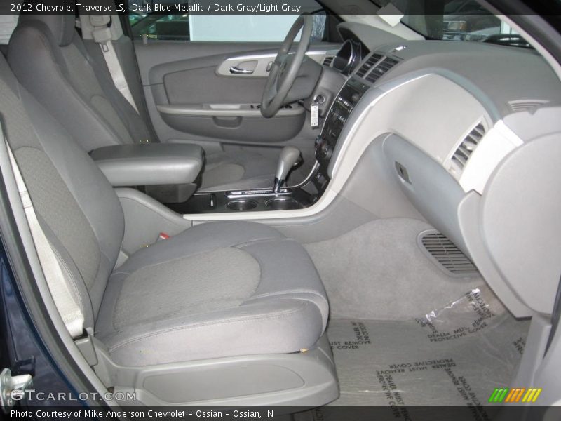 Dark Blue Metallic / Dark Gray/Light Gray 2012 Chevrolet Traverse LS