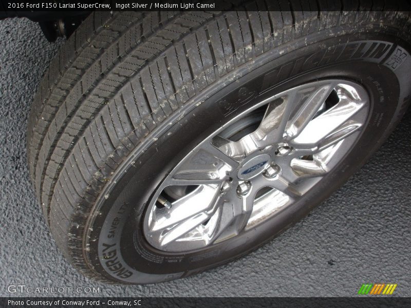 Ingot Silver / Medium Light Camel 2016 Ford F150 Lariat SuperCrew