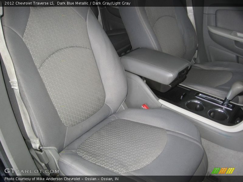 Dark Blue Metallic / Dark Gray/Light Gray 2012 Chevrolet Traverse LS