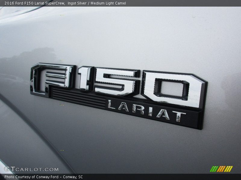 Ingot Silver / Medium Light Camel 2016 Ford F150 Lariat SuperCrew