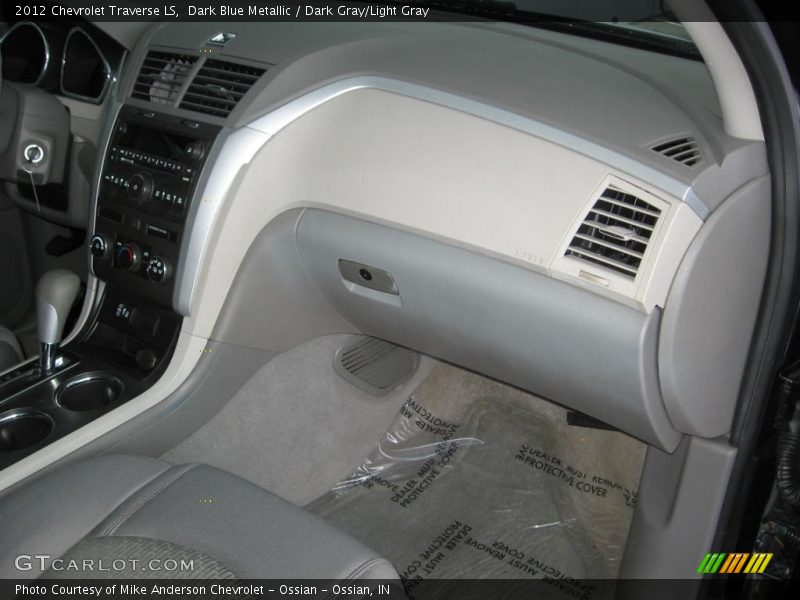 Dark Blue Metallic / Dark Gray/Light Gray 2012 Chevrolet Traverse LS
