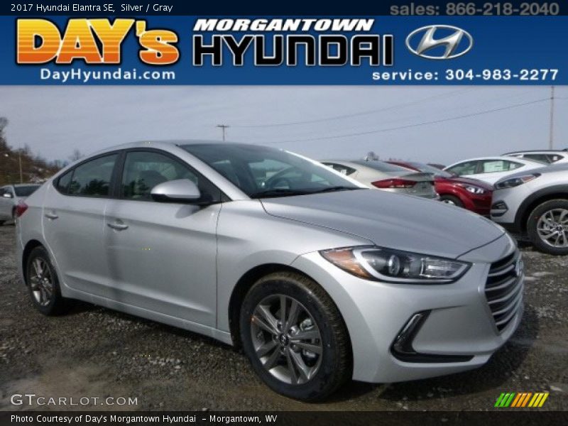Silver / Gray 2017 Hyundai Elantra SE