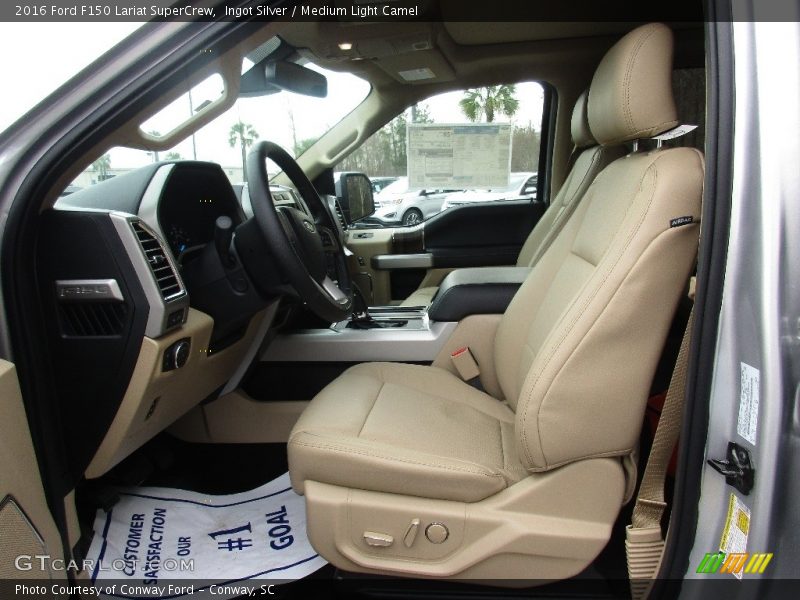 Ingot Silver / Medium Light Camel 2016 Ford F150 Lariat SuperCrew