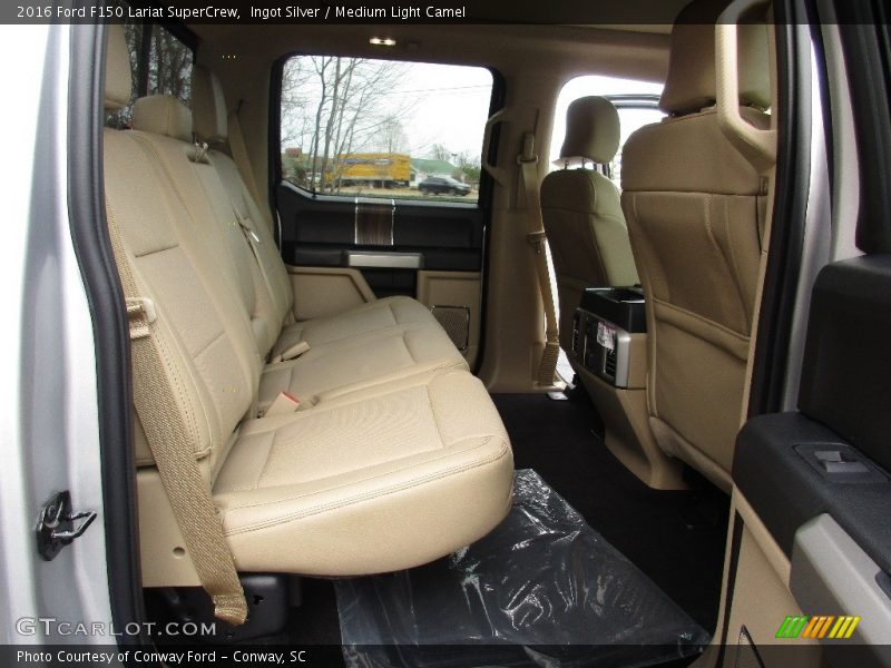 Ingot Silver / Medium Light Camel 2016 Ford F150 Lariat SuperCrew