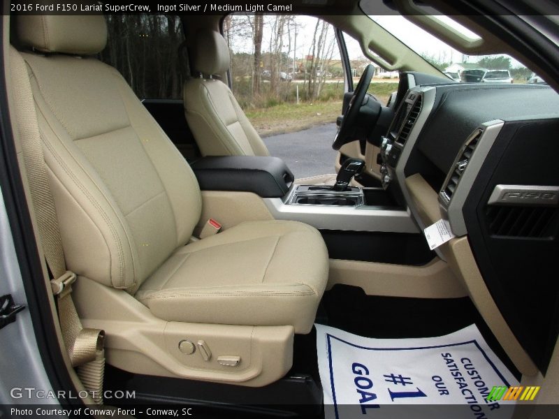 Ingot Silver / Medium Light Camel 2016 Ford F150 Lariat SuperCrew