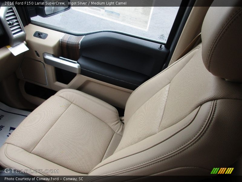 Ingot Silver / Medium Light Camel 2016 Ford F150 Lariat SuperCrew