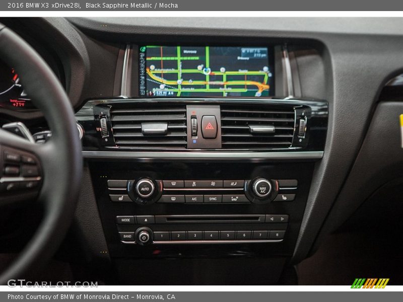 Controls of 2016 X3 xDrive28i