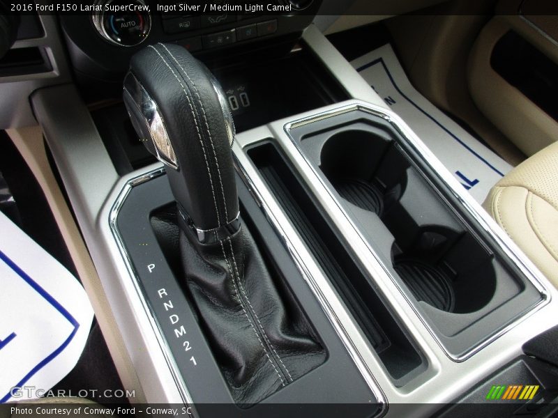 Ingot Silver / Medium Light Camel 2016 Ford F150 Lariat SuperCrew
