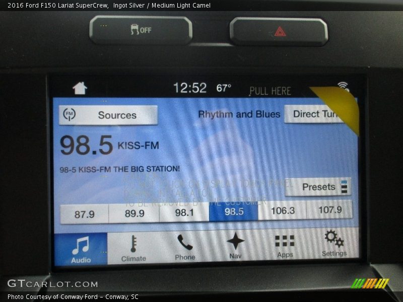 Ingot Silver / Medium Light Camel 2016 Ford F150 Lariat SuperCrew